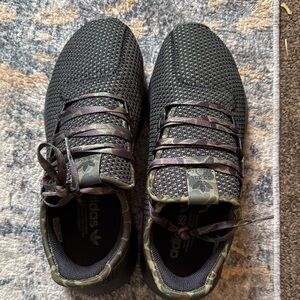 Adidas Men's Black and Camouflage Sneakers